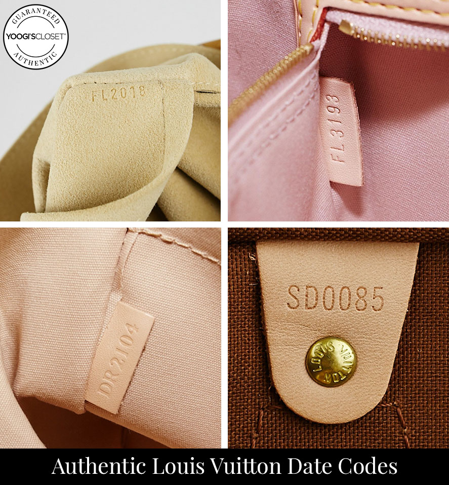 4 examples of authentic Louis Vuitton date codes. What is an authentic Louis Vuitton date code? How do you tell if your Louis Vuitton bag is real or fake? 