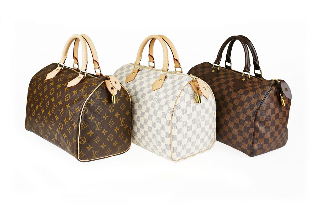 Louis Vuitton Monogram Canvas, Damier Azur, Damier Ebene Speedy Bags | YoogisCloset.com