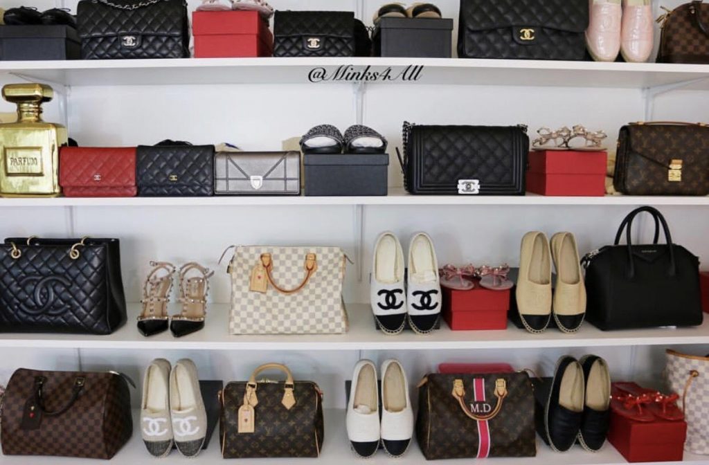 @Minks4All fashion closet and handbag collection