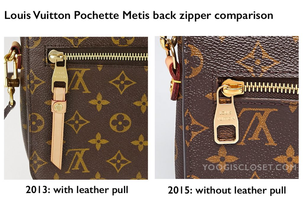 Louis Vuitton Pochette Metis Back Zipper Comparison | Yoogi's Closet Authenticated Pre-Owned Luxury